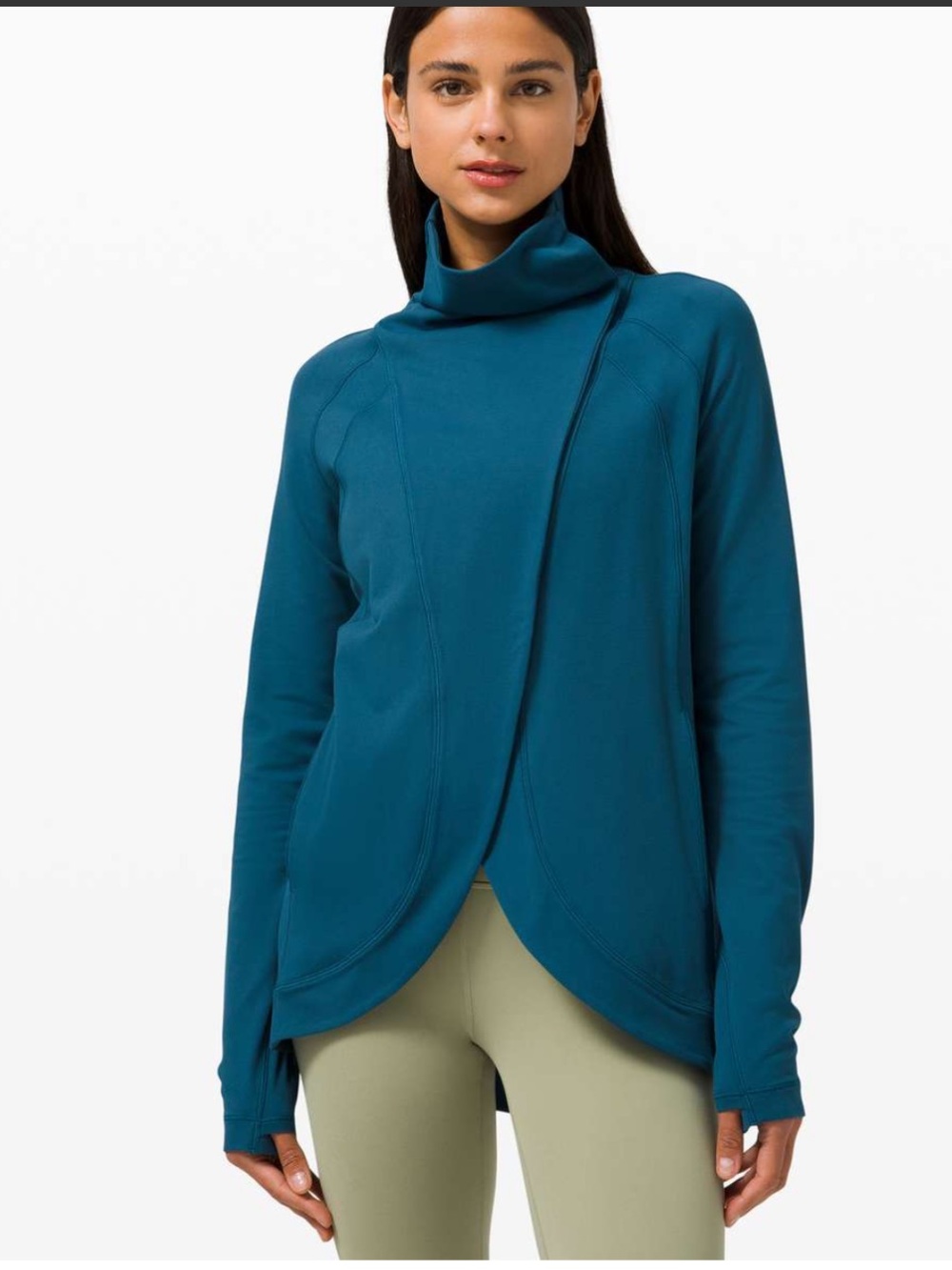 Lululemon Rulu Rally Wrap in Blue Borealis, Size 6